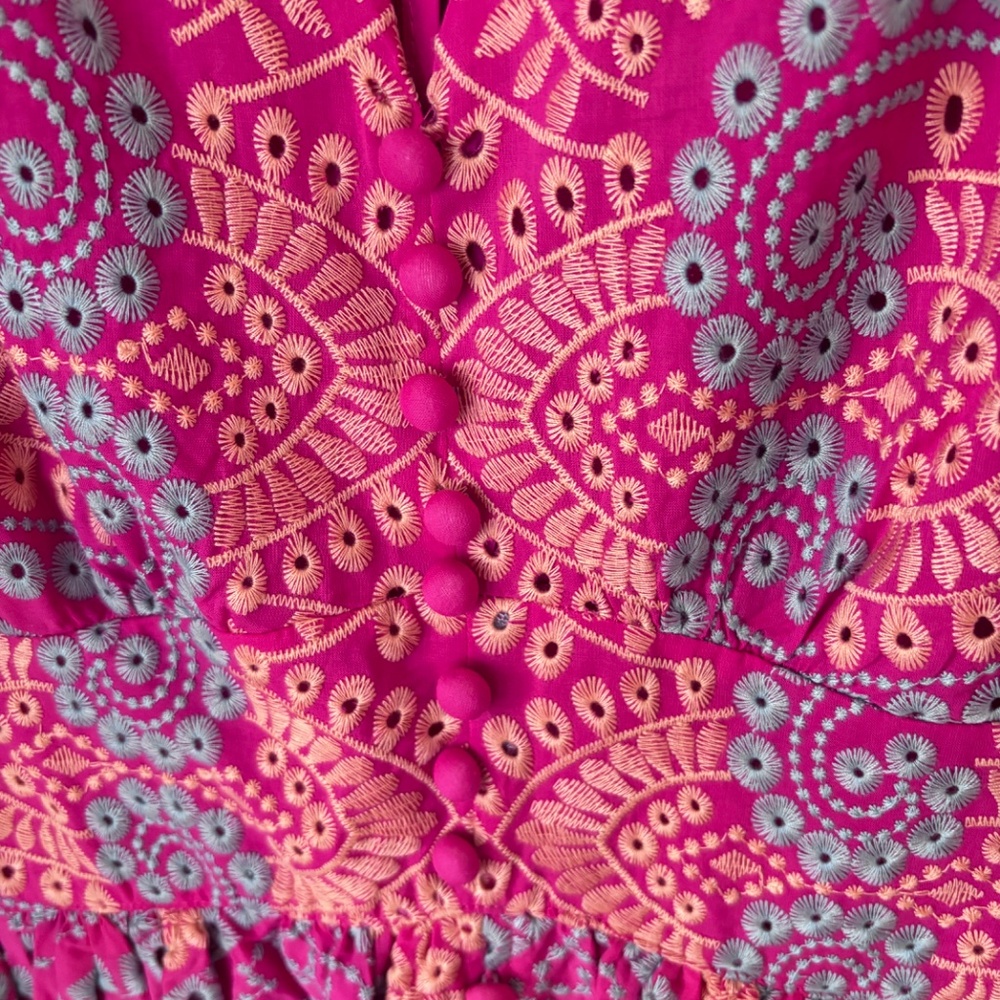 Chicwish EXOTIC GARDEN CUTWORK EMBROIDERY MIDI DRESS - Picture 5 of 5